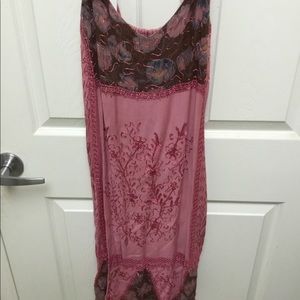 Pink/Mauve Boho Dress SZ OS NWT